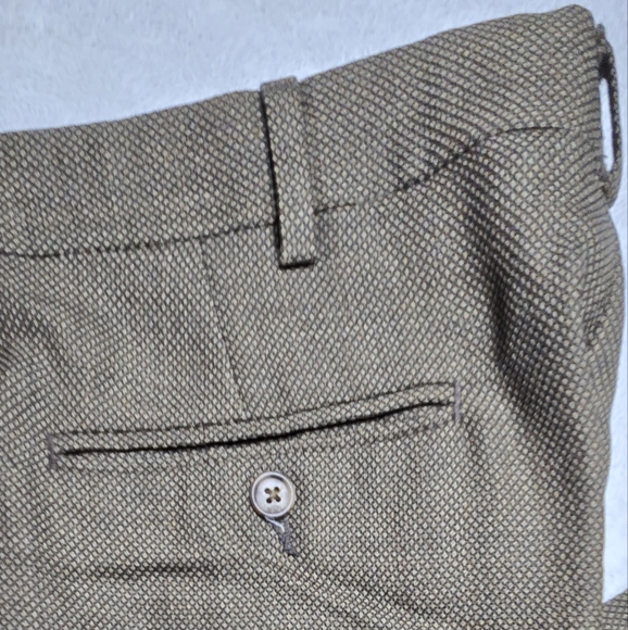 Eddie Bauer Mens Pants Dress Tall Brown AKA 100% Wool/Line Lining Size 36x32 - Picture 13 of 14